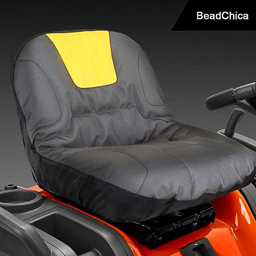 Riding Mower Seat Cover Compatible with Husqvarna,Cub Cadet,John Deere,Craftsman,Kubota, Lawn Tractor Seat Cover,Medium