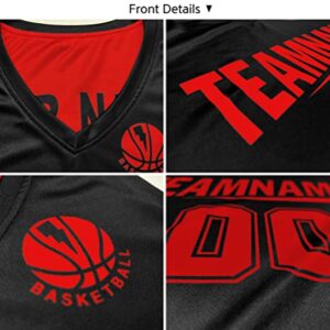 Custom Men Boy Reversibe Basketball Jersey 90s Hip Hop Athletic Shirts Personalized Printed Name Number