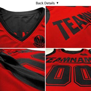 Custom Men Boy Reversibe Basketball Jersey 90s Hip Hop Athletic Shirts Personalized Printed Name Number