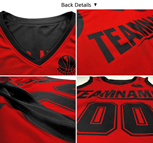Custom Men Boy Reversibe Basketball Jersey 90s Hip Hop Athletic Shirts Personalized Printed Name Number