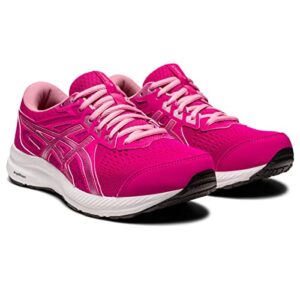 ASICS Women's Gel-Contend 8 Running Shoes, 8, Pink Rave/Pure Silver