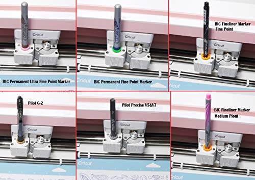 40 Packs Pen Adapter Set Compatible with Cricut (Explore Air, Explore Air 2, and Maker), Pen Adapter Compatible with (Sharpie/Bic/Crayola/Sakura/Pilot/Pentel/Paper Mate/Mitsubishi uni-Ball)