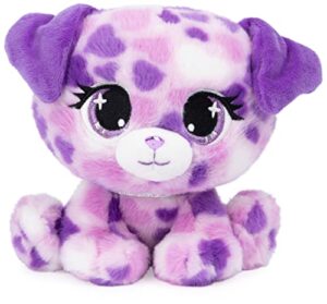 gund p.lushes pets gem stars collection, callie la’pooch puppy stuffed animal, purple/pink, 6”