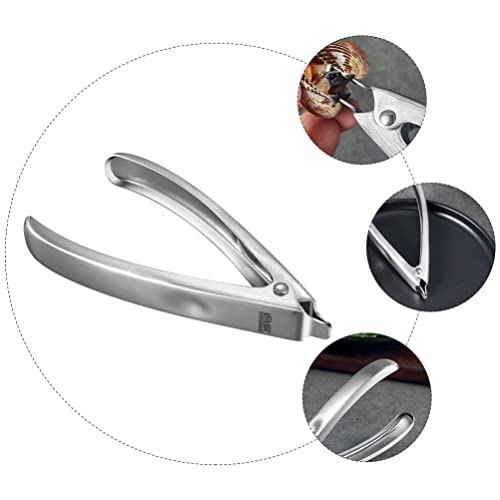 Cabilock Multi Tool Grill Tools Walnut Crab Leg Stainless Steel Oyster Opener Practical Clamp Opener Seafood Tool () Walnut Stainless Steel Chestnut Opener Multi Tool Grill Tools