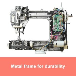 Poolin Computerized Self Threading Sewing Machine - 293 Stitches Applications with Social Media Video Tutorials, Include 7 Presser feet, Double Needle, 3 Bobbins & Threads, EOC2720