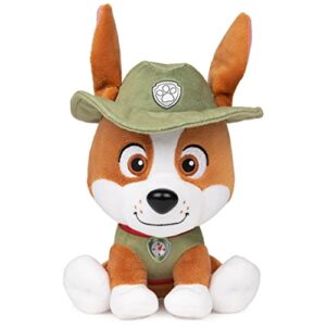 gund paw patrol tracker plush, official toy from the hit cartoon, stuffed animal for ages 1 and up, 6”