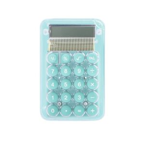 mini cute calculator kawaii calculator transparent calculator portable pocket calculator for students and kids (green)