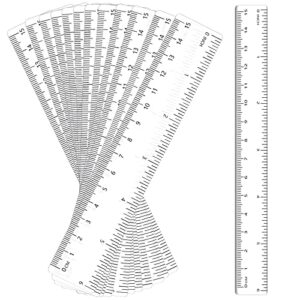56 pcs rulers bulk for classroom office mini ruler plastic drafting ruler measuring tool standard scale metric ruler with centimeters and inches for student school (clear, 6 inch)