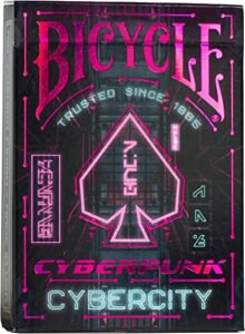 bicycle cyberpunk cybercity premium playing cards, 1 deck