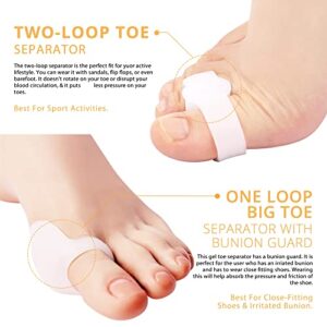 PEDIGOO Bunion Corrector for Women and Men, Slip Proofing Version Bunion Toe Separator, Orthopedic Bunion Splint for Big Toe Pain Relief and Toe Straightening Beige