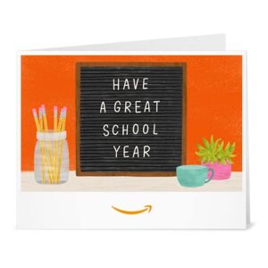 amazon gift card - print - back to school print-at-home