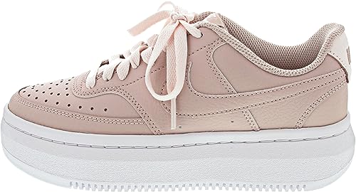 Nike Court Vision Alta Leather Women's Trainers Shoes, Pink Oxford/Pink Oxford-White, 7 M US