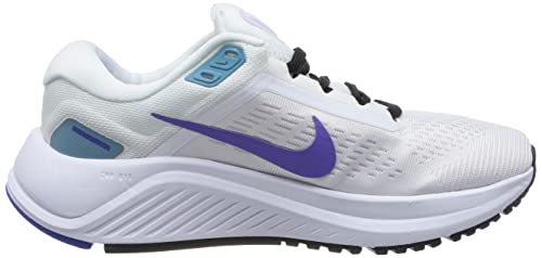 Nike Women's Zoom Structure 24 Trainers (White/Barely Grape/Cerulean/Psychic Purple, us_Footwear_Size_System, Adult, Women, Numeric, Medium, Numeric_9_Point_5)