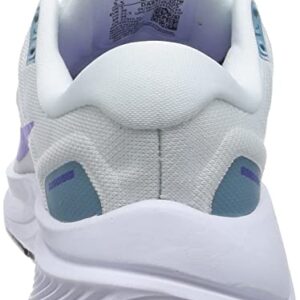 Nike Women's Zoom Structure 24 Trainers (White/Barely Grape/Cerulean/Psychic Purple, us_Footwear_Size_System, Adult, Women, Numeric, Medium, Numeric_9_Point_5)