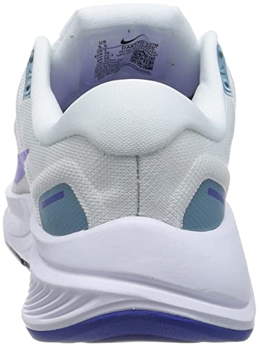 Nike Women's Zoom Structure 24 Trainers (White/Barely Grape/Cerulean/Psychic Purple, us_Footwear_Size_System, Adult, Women, Numeric, Medium, Numeric_9_Point_5)