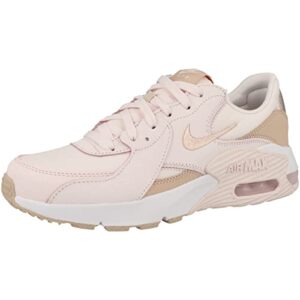 NIKE Women's Gymnastics Shoes Sneaker, Light Soft Pink Shimmer White, 9