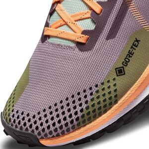 Nike Women's React Pegasus Trail 4 Gore-TEX Running Shoes, Purple Smoke/Peach Cream, 9 M US