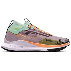 Nike Women's React Pegasus Trail 4 Gore-TEX Running Shoes, Purple Smoke/Peach Cream, 9 M US