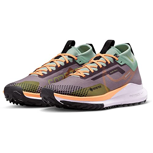 Nike Women's React Pegasus Trail 4 Gore-TEX Running Shoes, Purple Smoke/Peach Cream, 9 M US