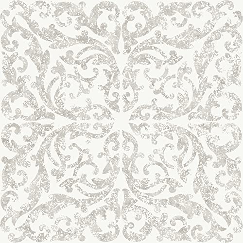 FloorPops Estate Peel & Stick Floor Tiles, Gray