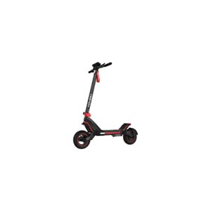 hover-1 night owl electric folding scooter, 31 mph top speed, 37 mile range, 1400 watts max power, 10.5” offroad tires, dual disc brakes, and front and rear suspension