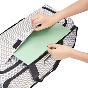 HOMEST Carrying Case for Cricut Explore Air 2/Cricut Maker/Maker 3, Carrier with Multi pockets for 12x12 Mats, Vinyl Rolls, Pens, Other Accessories, Ripple (Patent Design)