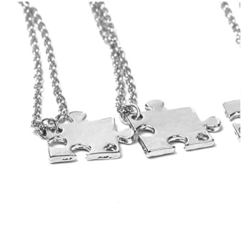 ZAHSY Best Friend Necklaces for 4 BFF Best Friends Forever Gift for Women Teens Matching Heart Puzzle Necklaces for Sisters Friendship Gifts for Women Friends Christmas Gift