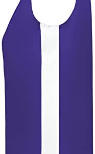 Augusta Sportswear Women's Standard Ladies Match-Up Basketball Jersey, Purple/White, 2XL