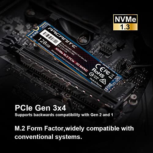 ARCANITE SSD 128GB PCIe Gen 3.0 x 4 NVMe Internal M.2 2280