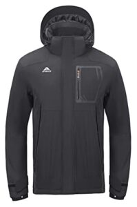 athrock winter jackets for men ski snow waterproof fleece warm snowboard coats hooded windbreaker rain jacket