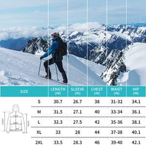 Athrock Winter Jackets for Men Ski Snow Waterproof Fleece Warm Snowboard Coats Hooded Windbreaker Rain Jacket