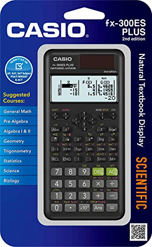 Casio fx-9750GIII Black Graphing Calculator & fx-300ESPLUS2 2nd Edition, Standard Scientific Calculator, Black