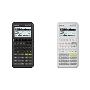 casio fx-9750giii black graphing calculator & fx-9750giii white graphing calculator (fx-9750giii-we)