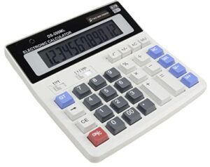 large button desktop calculator, two way power calculators desktop,12 digit calculator, large screen clear display, easy to press as a desk calculator