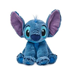 disney store stitch plush soft toy, medium 15 3/4 inches, lilo & stitch, cuddly alien soft toy with big floppy ears and fuzzy texture, suitable for all ages toy figure