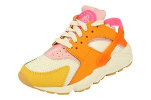 nike women's air huarache summit white/hyper pink-solar flare (dx2674 100) - 7