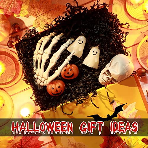 12 Pcs Halloween Ghost Pumpkin Candle Fun Face Black Cat Witch Scented Shaped Candles Thanksgiving Halloween Candle Handmade Wax Fall Candles and Pumpkin Decor for Home (Ghost, Pumpkin)