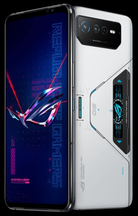 ASUS ROG Phone 6 Pro 5G 512GB 18GB RAM Factory Unlocked (GSM Only | No CDMA - not Compatible with Verizon/Sprint) Global Version - White