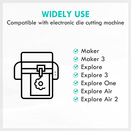 HQMaster Bonded-Fabric Blade and Holder Compatible with Explore 3/Air 2/Air/One/Maker 3/Maker Cutting Machine Replacement Blades for Polyester, Silk, Cotton, Denim, Felt, Linen