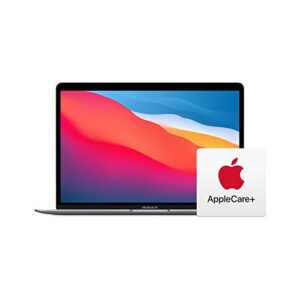 2020 apple macbook air laptop: m1 chip, 13â€ retina display, 8gb ram, 256gb ssd storage, backlit keyboard, facetime hd camera, touch id. works with iphone/ipad; space gray applecare