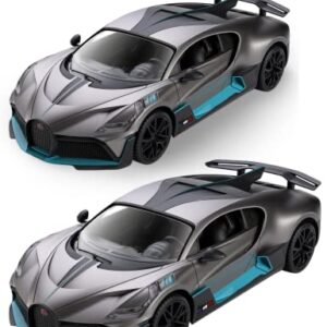 MIEBELY Bugatti Divo Remote Control Car, Rechargeable High Speed Toy Car 12km/h Officially Authorized Model Car 2.4Ghz Vehicle Racing Hobby Rc Car Children, Adults with LED Lights Birthday Gift