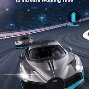 MIEBELY Bugatti Divo Remote Control Car, Rechargeable High Speed Toy Car 12km/h Officially Authorized Model Car 2.4Ghz Vehicle Racing Hobby Rc Car Children, Adults with LED Lights Birthday Gift