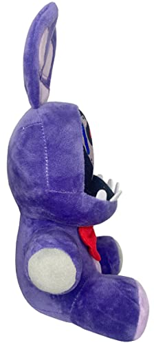 Plush Toy Withered Purple Bunny Fan Made Teddy Bear Bonnie Plush, Game Toy Gift Animal plushie, 11in