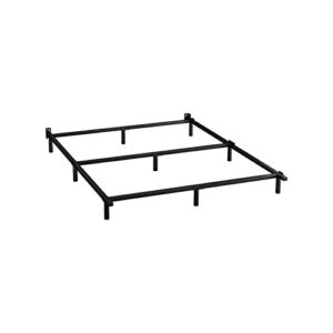 Hafenpo Metal Bed Frame - Sturdy Platform Bed Frame Heavy Duty Non-Slip Black Bed Frame 9 Leg Support Easy to Assemble Suitable for Any Space Queen Size