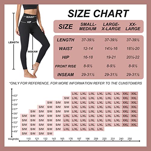 NexiEpoch 4 Pack Leggings with Pockets for Women- High Waisted Tummy Control for Workout Running Yoga Pants Reg & Plus Size