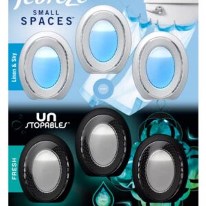 Febreze Small Spaces Air Freshener, 6 Pack, Linen & Sky & Fresh