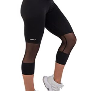 NEBBIA High-Waist ¾ Length Sporty Leggings 406 Black