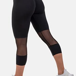 NEBBIA High-Waist ¾ Length Sporty Leggings 406 Black