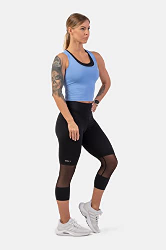 NEBBIA High-Waist ¾ Length Sporty Leggings 406 Black