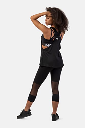 NEBBIA High-Waist ¾ Length Sporty Leggings 406 Black